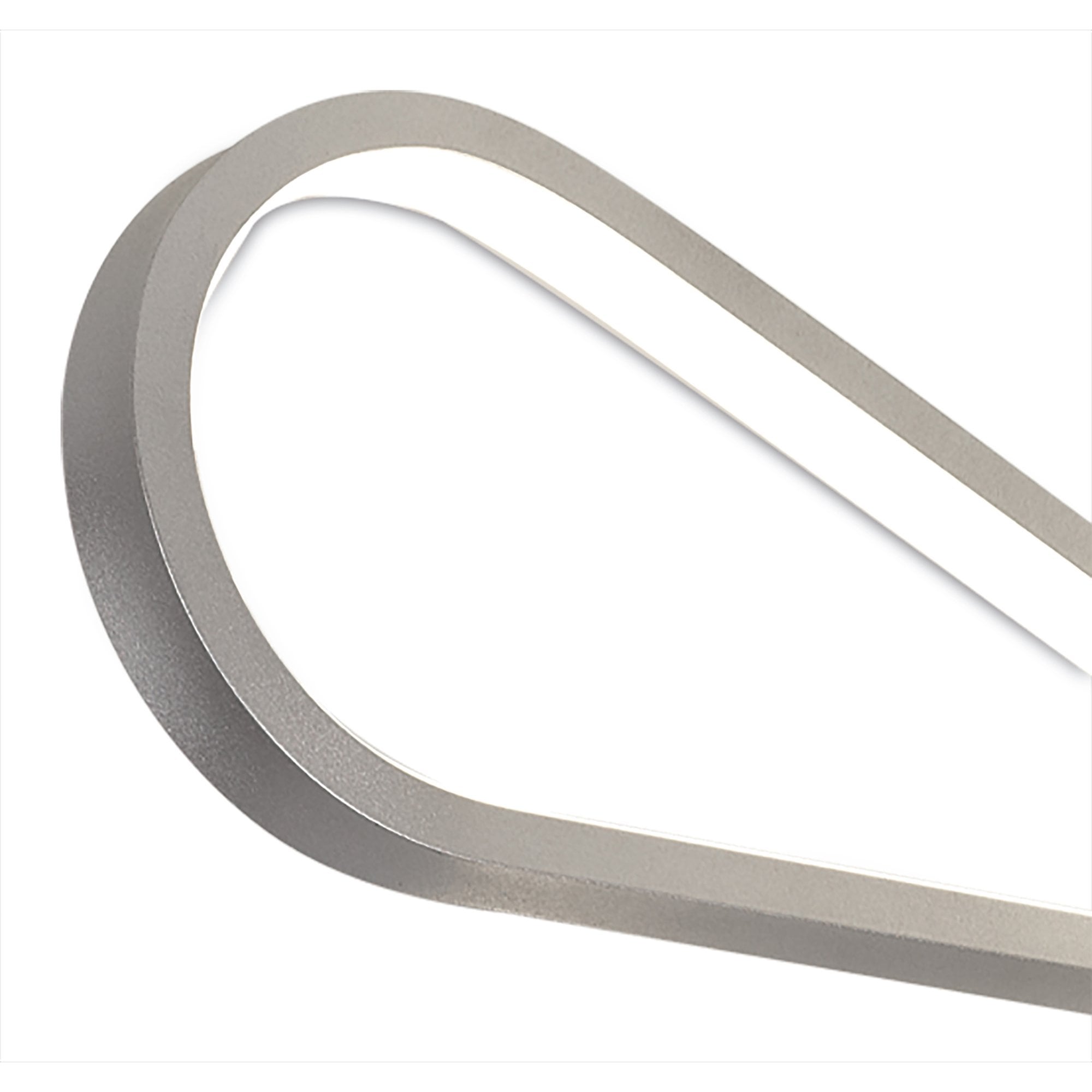 M5982 Bucle Square Ceiling 40W LED Silver / Polished Chrome / Frosted Acrylic