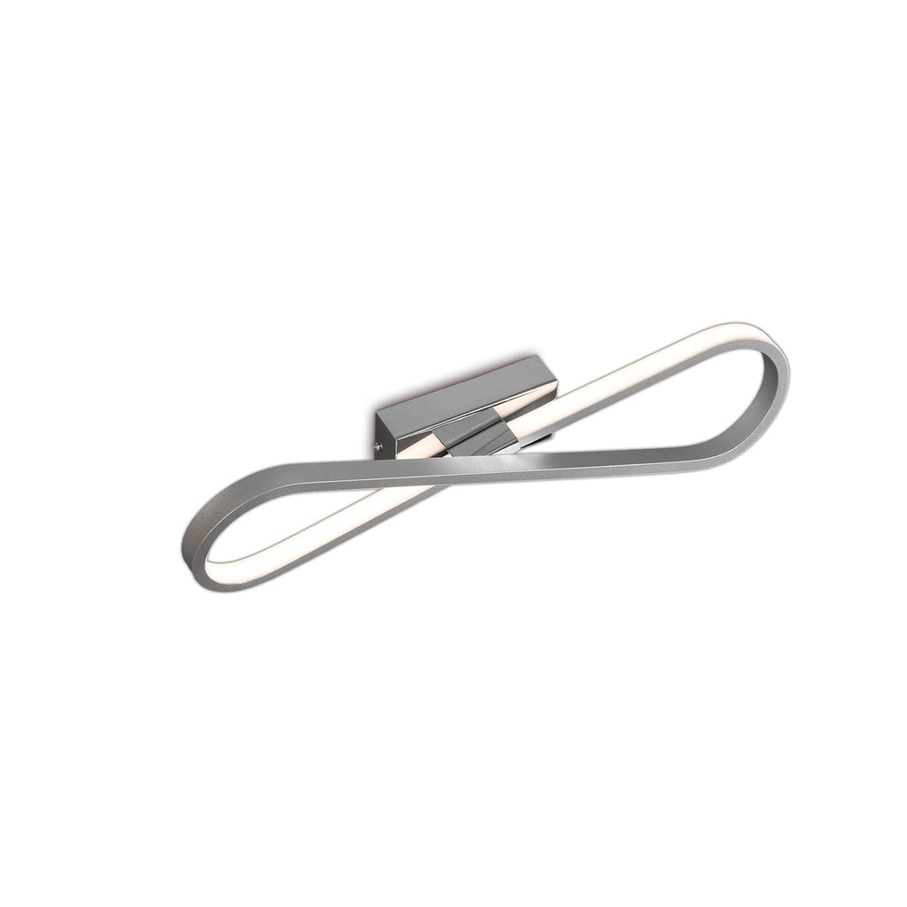M5983 Bucle Wall Lamp 20W LED Silver / Polished Chrome / White / Frosted Acrylic