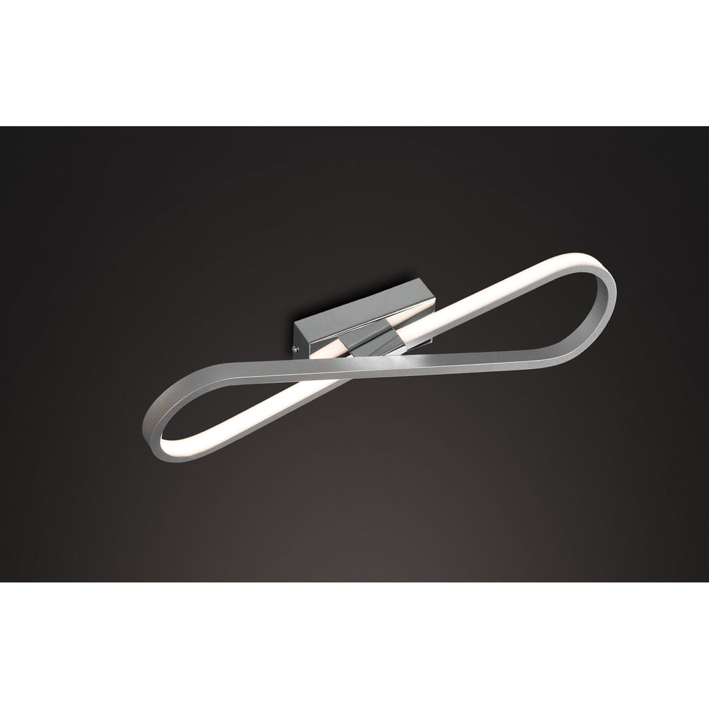M5983 Bucle Wall Lamp 20W LED Silver / Polished Chrome / White / Frosted Acrylic