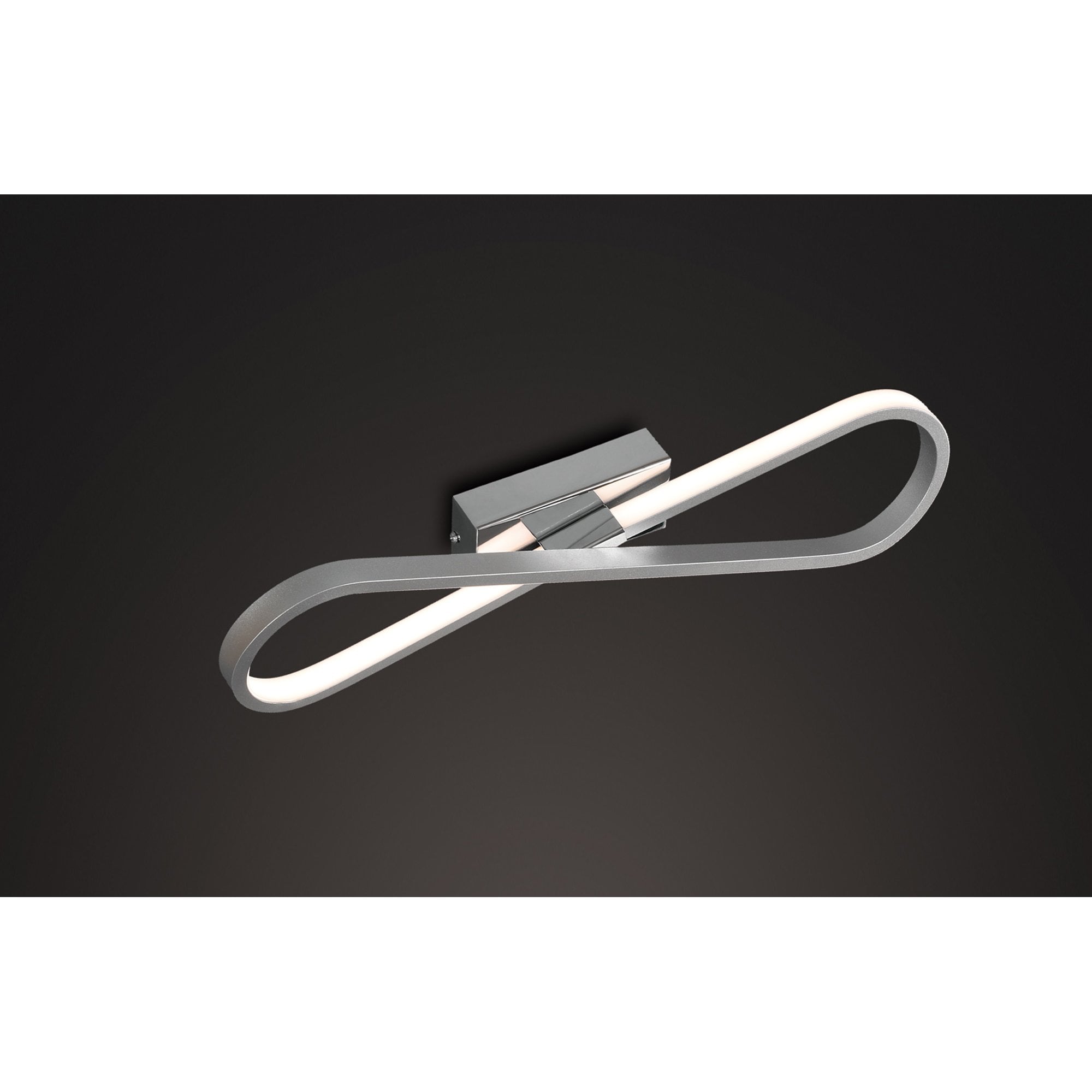 M5983 Bucle Wall Lamp 20W LED Silver / Polished Chrome / White / Frosted Acrylic