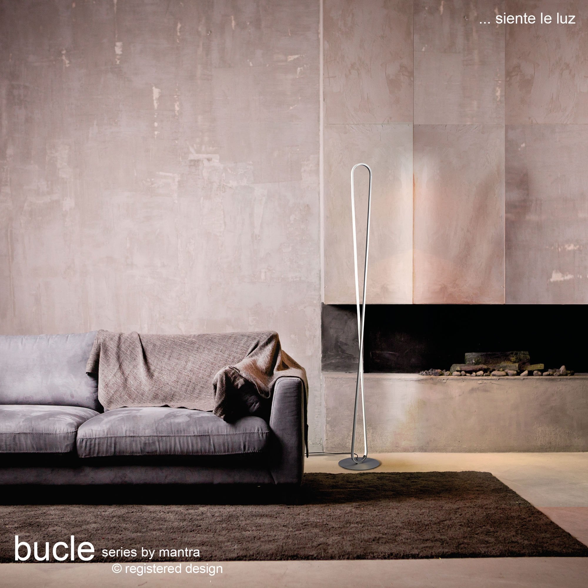 M5983 Bucle Wall Lamp 20W LED Silver / Polished Chrome / White / Frosted Acrylic