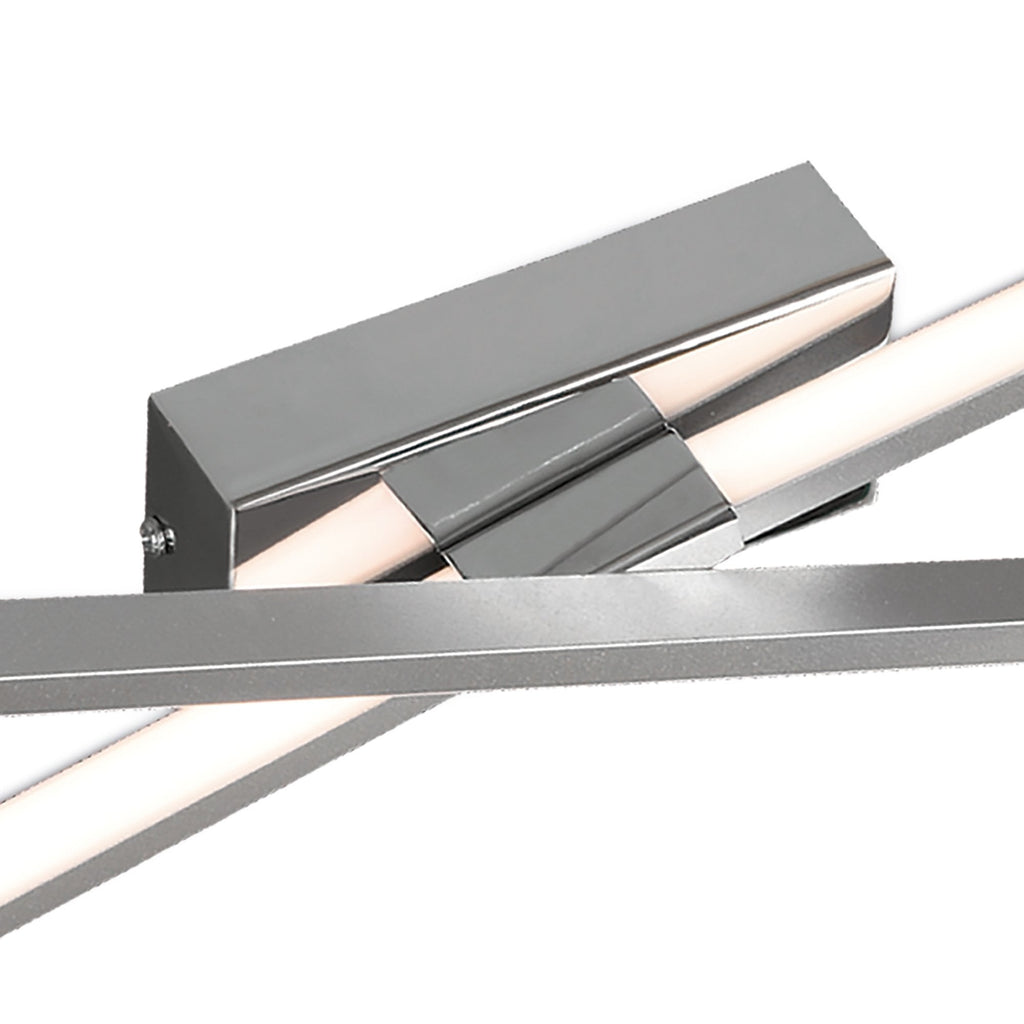 M5983 Bucle Wall Lamp 20W LED Silver / Polished Chrome / White / Frosted Acrylic