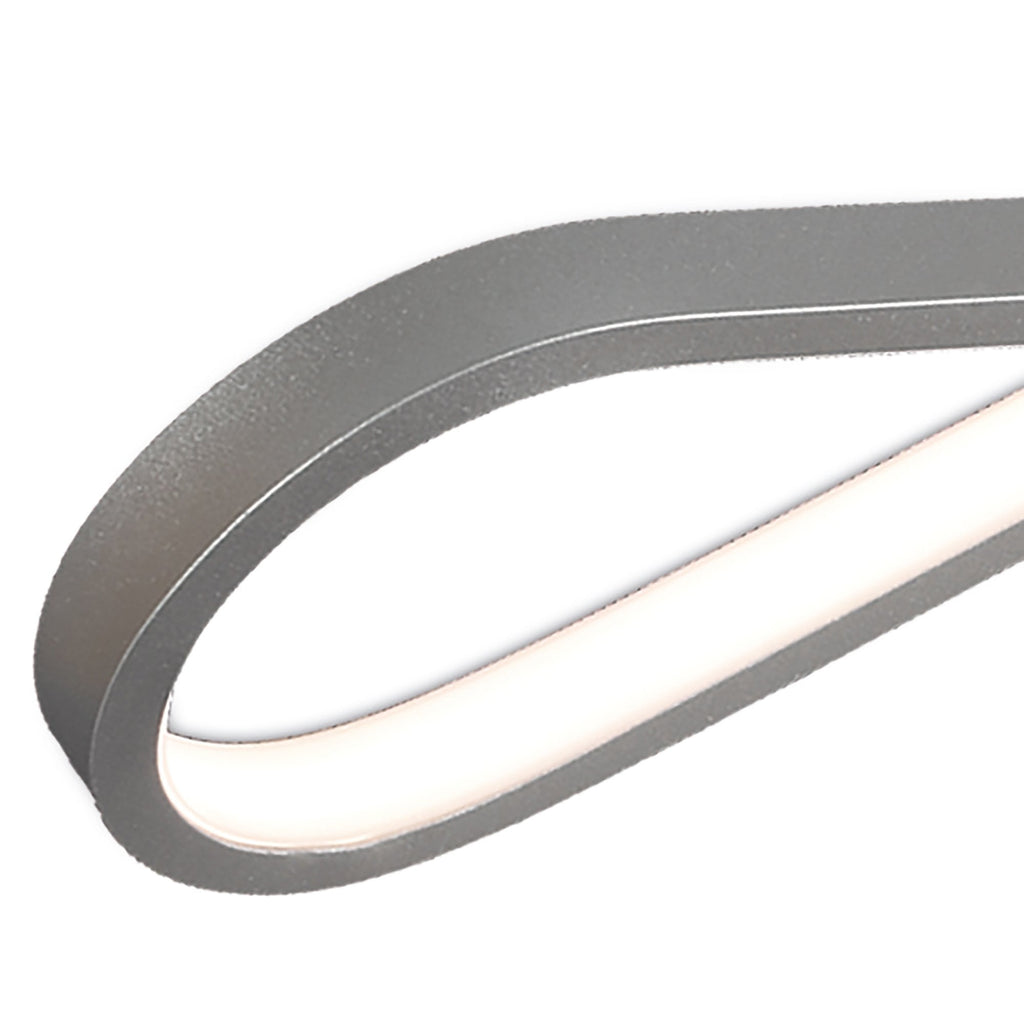 M5983 Bucle Wall Lamp 20W LED Silver / Polished Chrome / White / Frosted Acrylic