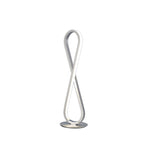M5984 Bucle Table Lamp 18W LED Silver / Polished Chrome / Frosted Acrylic