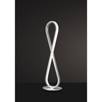 M5984 Bucle Table Lamp 18W LED Silver / Polished Chrome / Frosted Acrylic