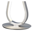 M5984 Bucle Table Lamp 18W LED Silver / Polished Chrome / Frosted Acrylic