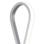 M5984 Bucle Table Lamp 18W LED Silver / Polished Chrome / Frosted Acrylic
