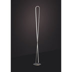 M5987 Bucle Floor Lamp 50W LED Dimmable Silver / Polished Chrome / / Frosted Acrylic