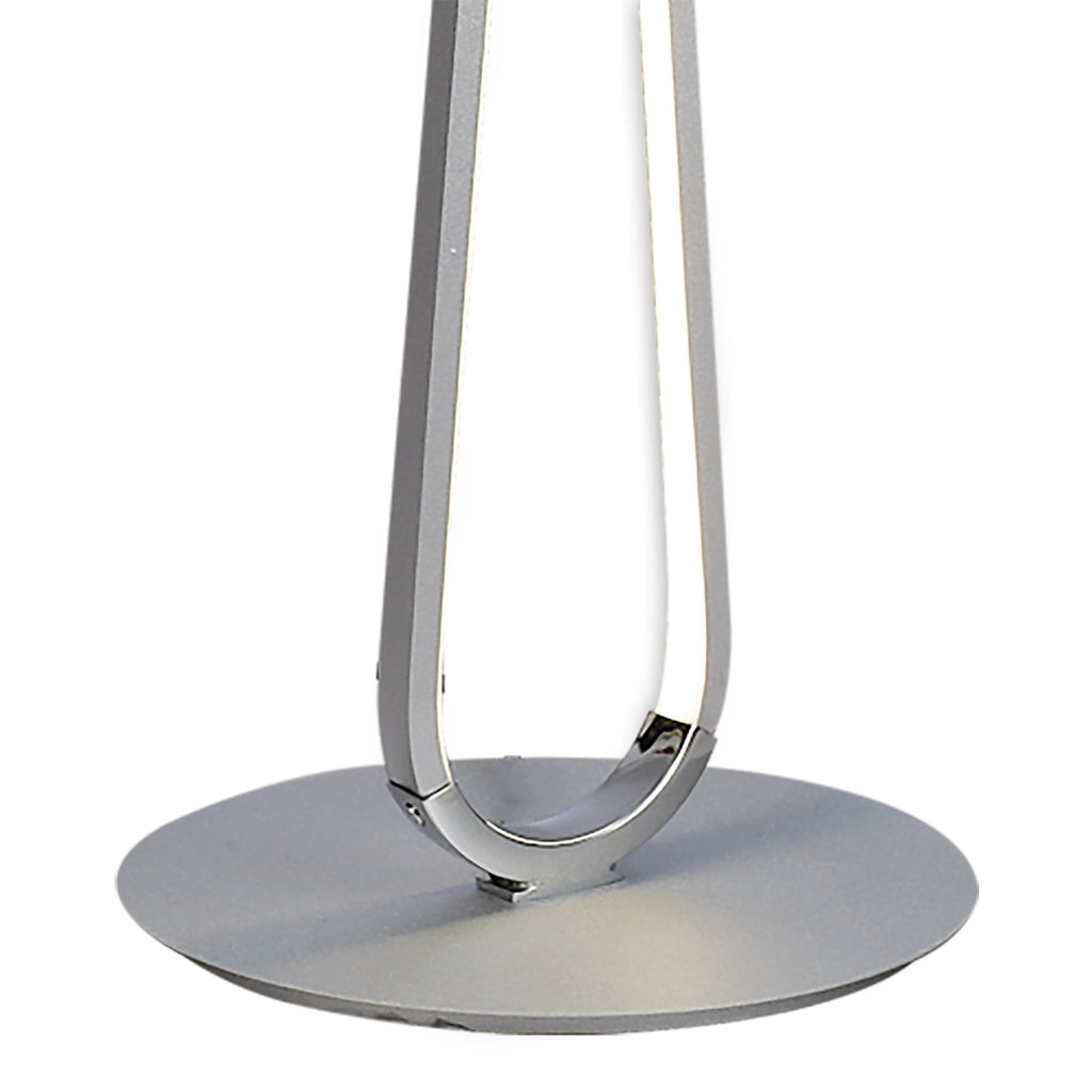 M5987 Bucle Floor Lamp 50W LED Dimmable Silver / Polished Chrome / / Frosted Acrylic