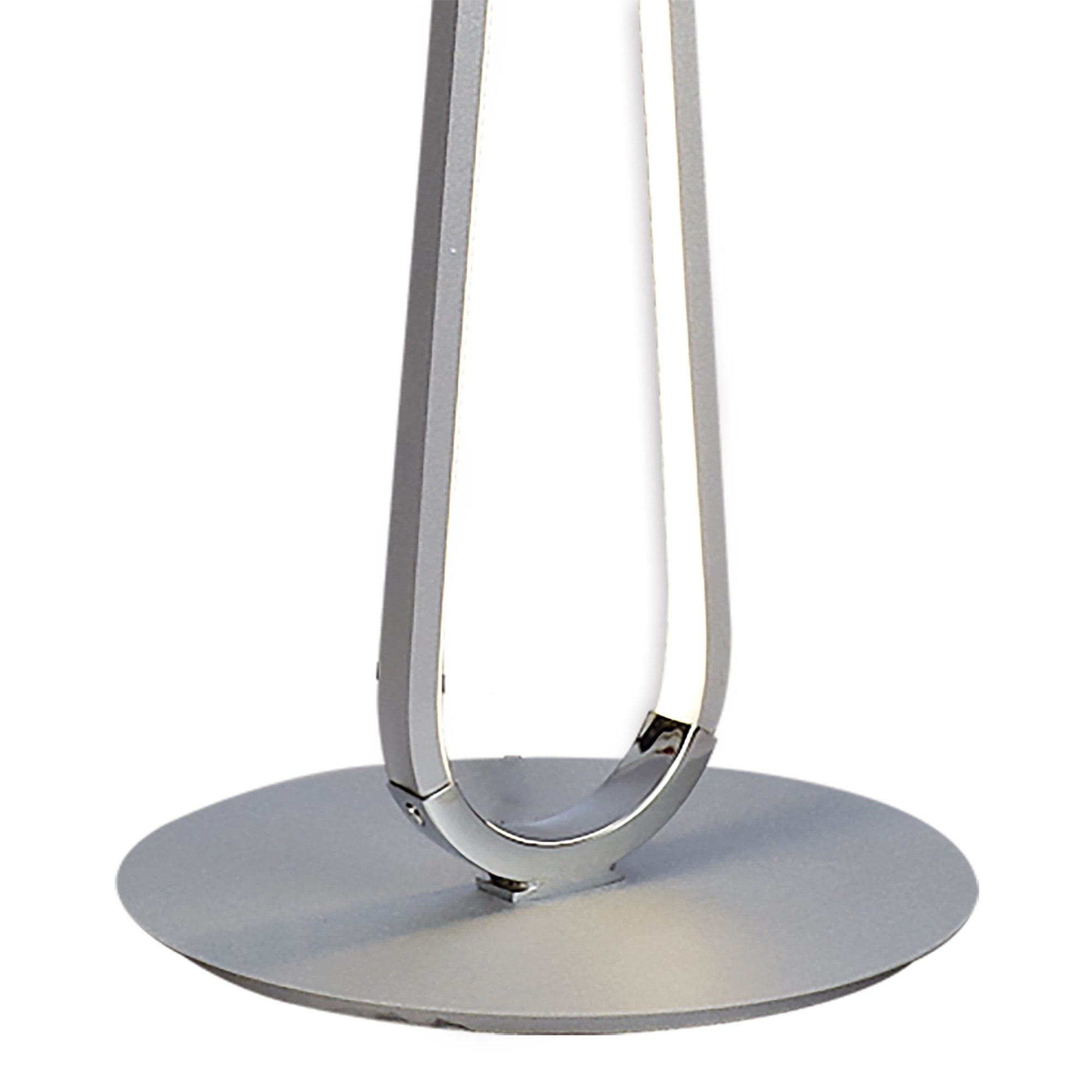 M5987 Bucle Floor Lamp 50W LED Dimmable Silver / Polished Chrome / / Frosted Acrylic