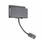 M5714 Cabarete Wall Light Rectangular 2 x 3W LED Switched Matte Black