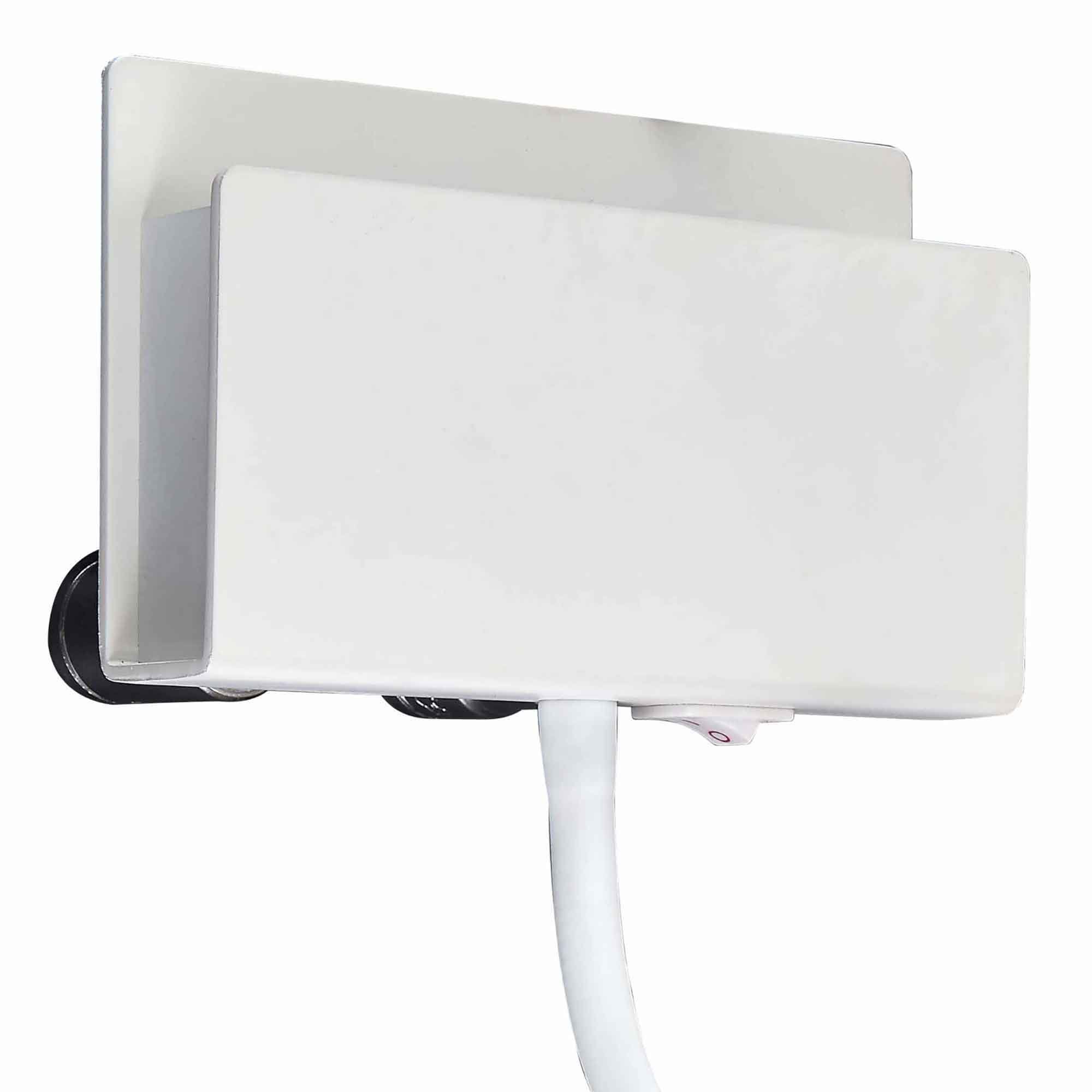 M5715 Cabarete Wall Light Rectangular 2 x 3W LED Switched White