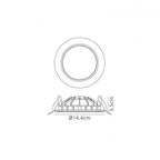 MC0047 Cabrera Downlight 14.4cm Round 12W LED Matt White