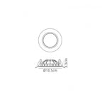 MC0042 Cabrera Downlight 10.5cm Round 6W LED Matt White
