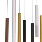 M8083 Cala Rectangle 8 Light Pendant 48W LED Sand White/Sand Black/Gold/Rust Brown