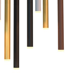 M8083 Cala Rectangle 8 Light Pendant 48W LED Sand White/Sand Black/Gold/Rust Brown