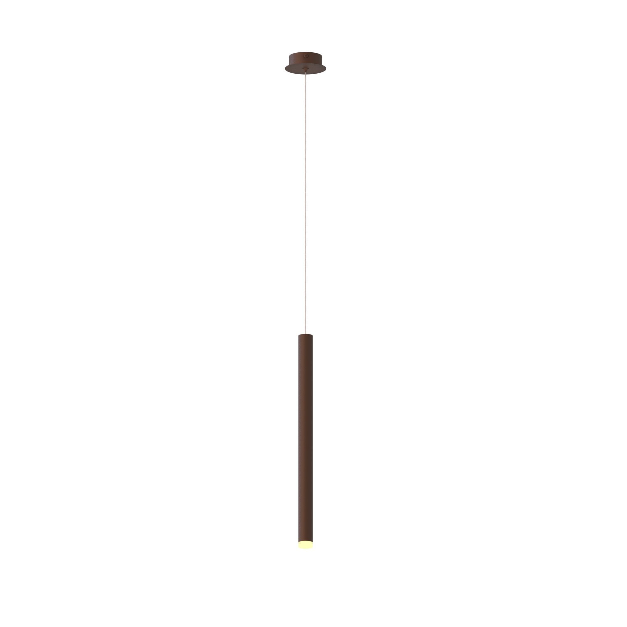 M8081 Cala 1 Light Pendant 6W LED Rust Brown