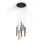 M8084 Cala Round 14 Light Pendant 84W LED Sand White/Sand Black/Gold/Rust Brown