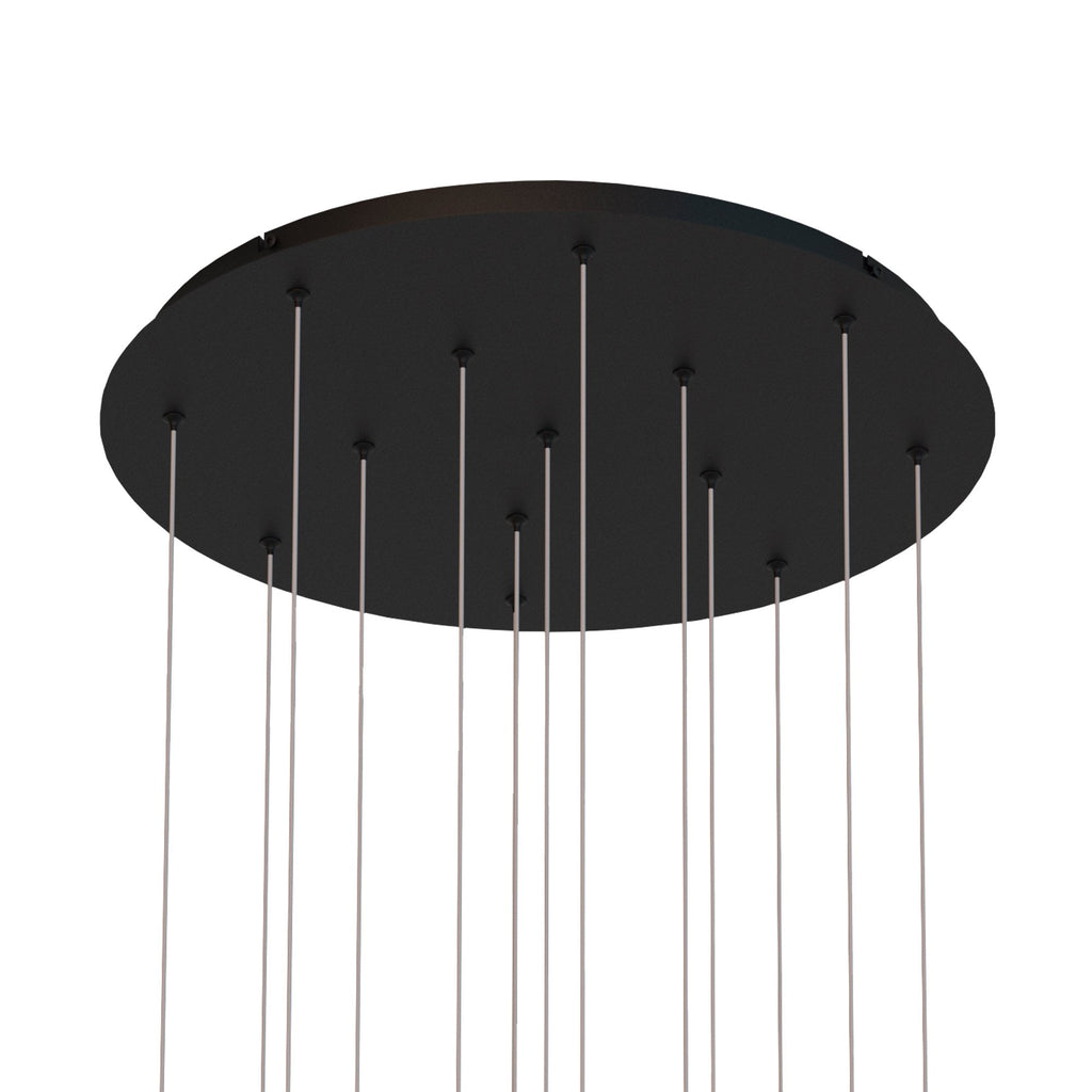 M8084 Cala Round 14 Light Pendant 84W LED Sand White/Sand Black/Gold/Rust Brown