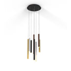 M8082 Cala Round 8 Light Pendant 48W LED Sand White/Sand Black/Gold/Rust Brown