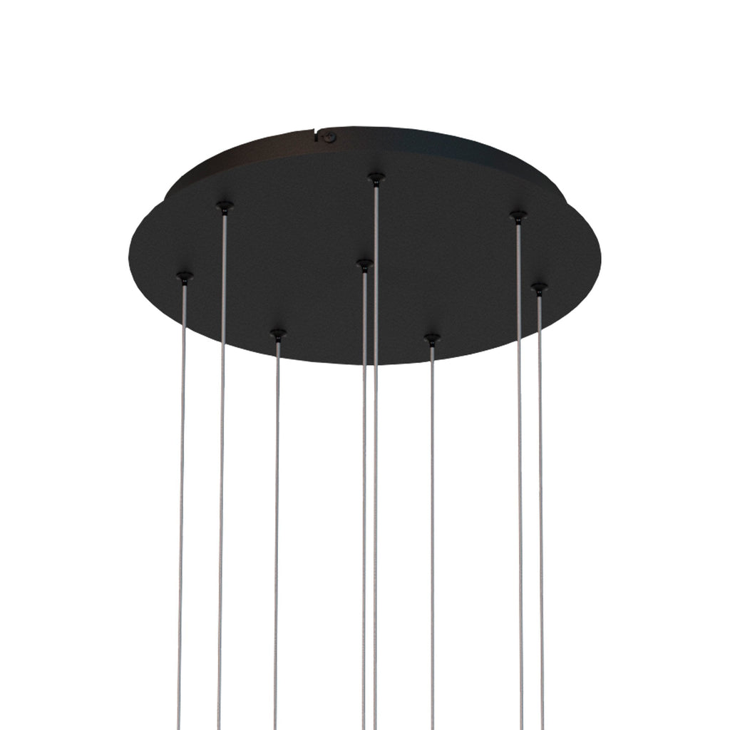 M8082 Cala Round 8 Light Pendant 48W LED Sand White/Sand Black/Gold/Rust Brown