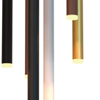 M8082 Cala Round 8 Light Pendant 48W LED Sand White/Sand Black/Gold/Rust Brown