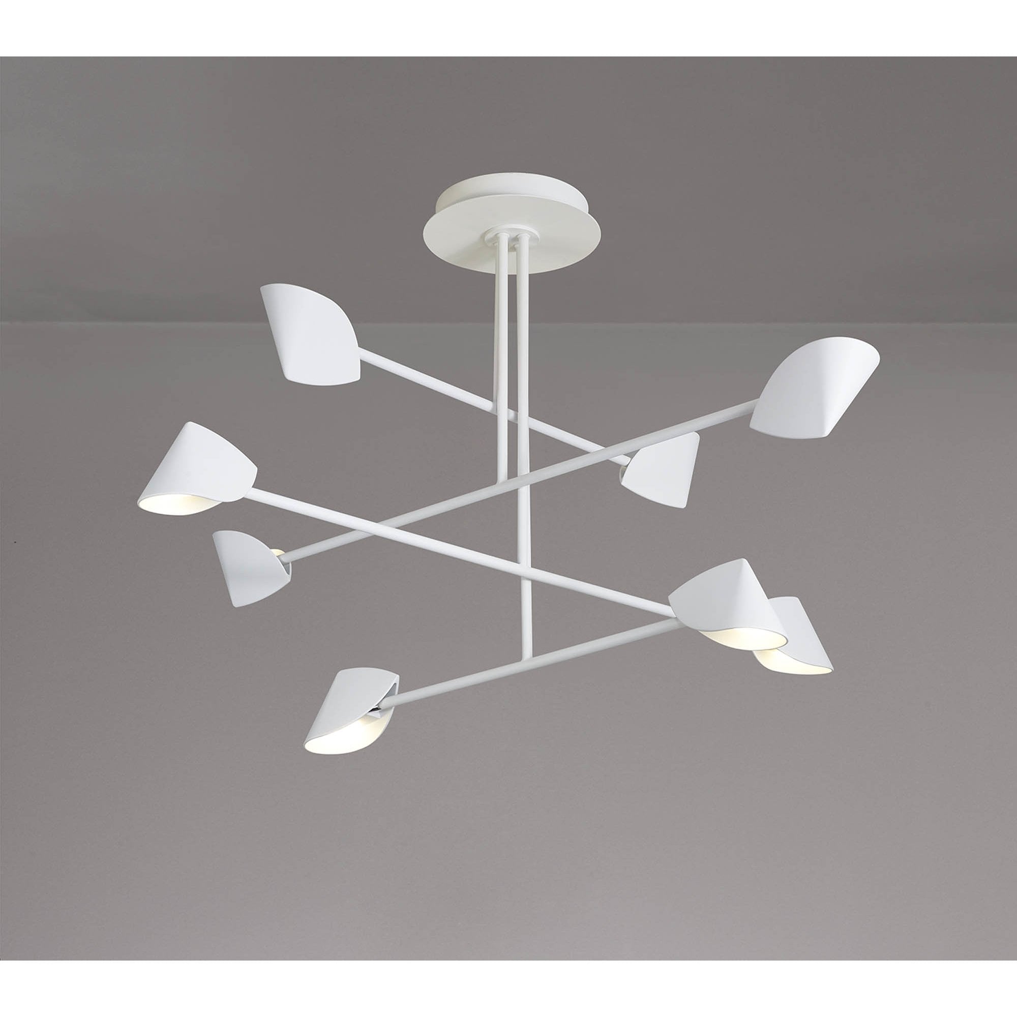 M7570 Capuccina 8 Light Fixed Pendant 61.5W LED White