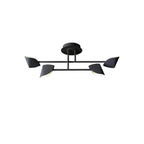 M7582 Capuccina Small 4 Light Semi Flush 30W LED Black