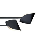 M7582 Capuccina Small 4 Light Semi Flush 30W LED Black