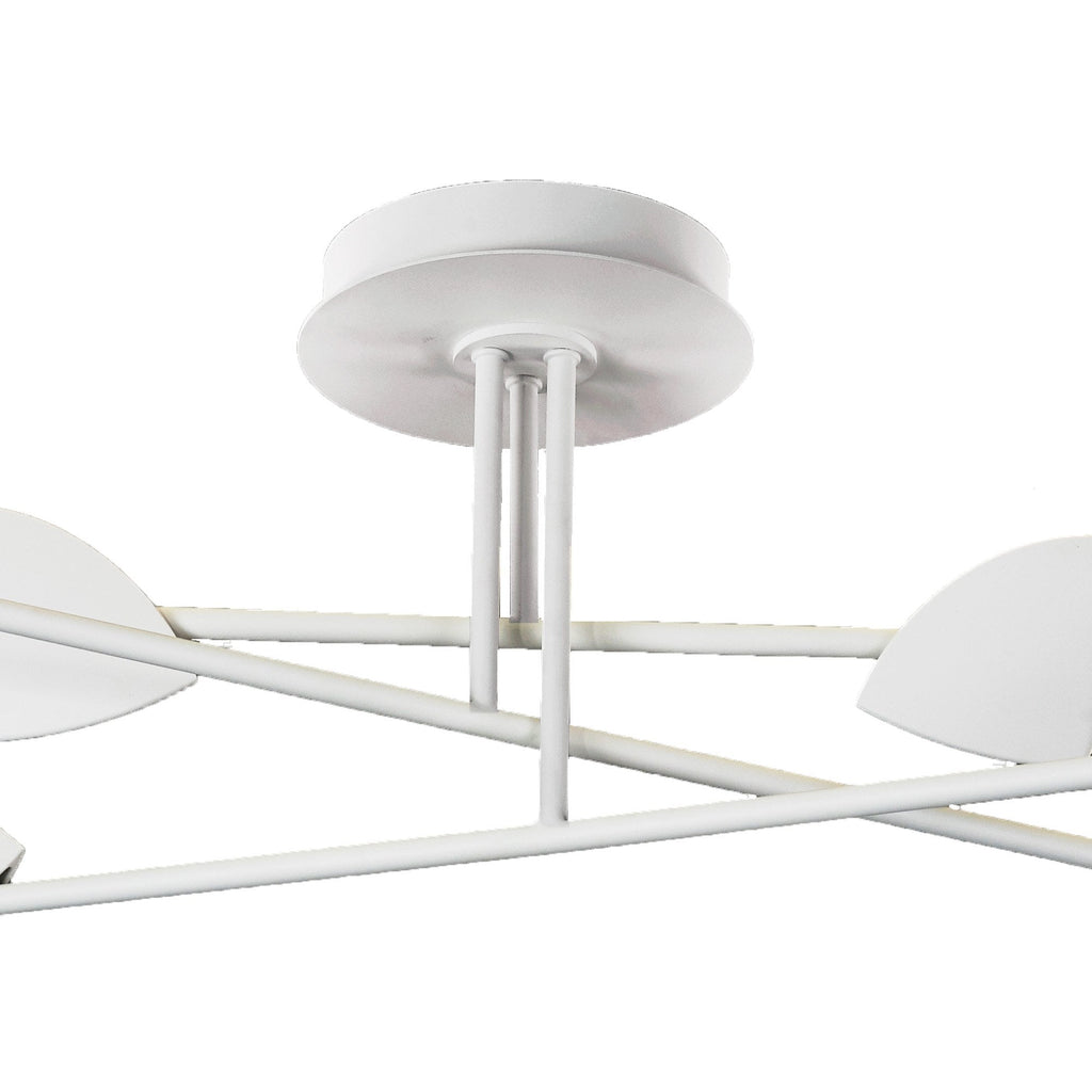 M7572 Capuccina Large 6 Light Semi Flush 45W LED White