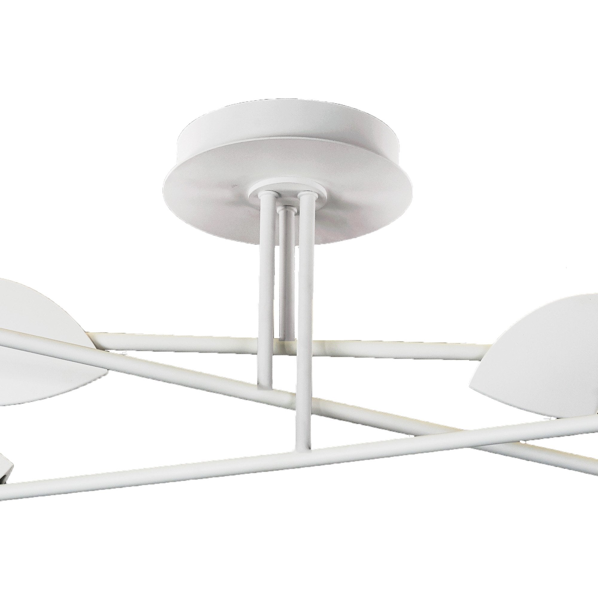 M7572 Capuccina Large 6 Light Semi Flush 45W LED White