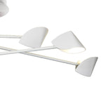 M7572 Capuccina Large 6 Light Semi Flush 45W LED White