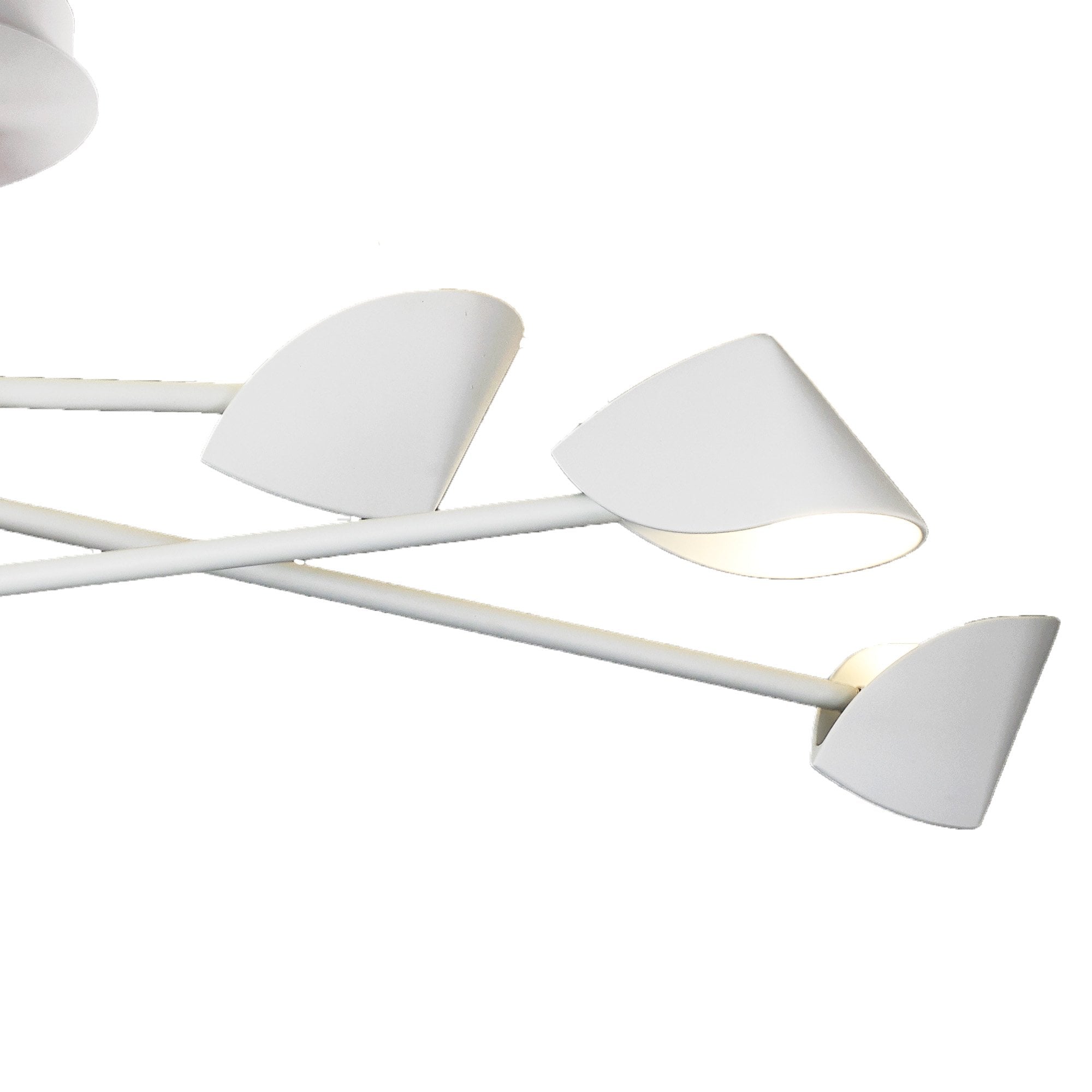 M7572 Capuccina Large 6 Light Semi Flush 45W LED White