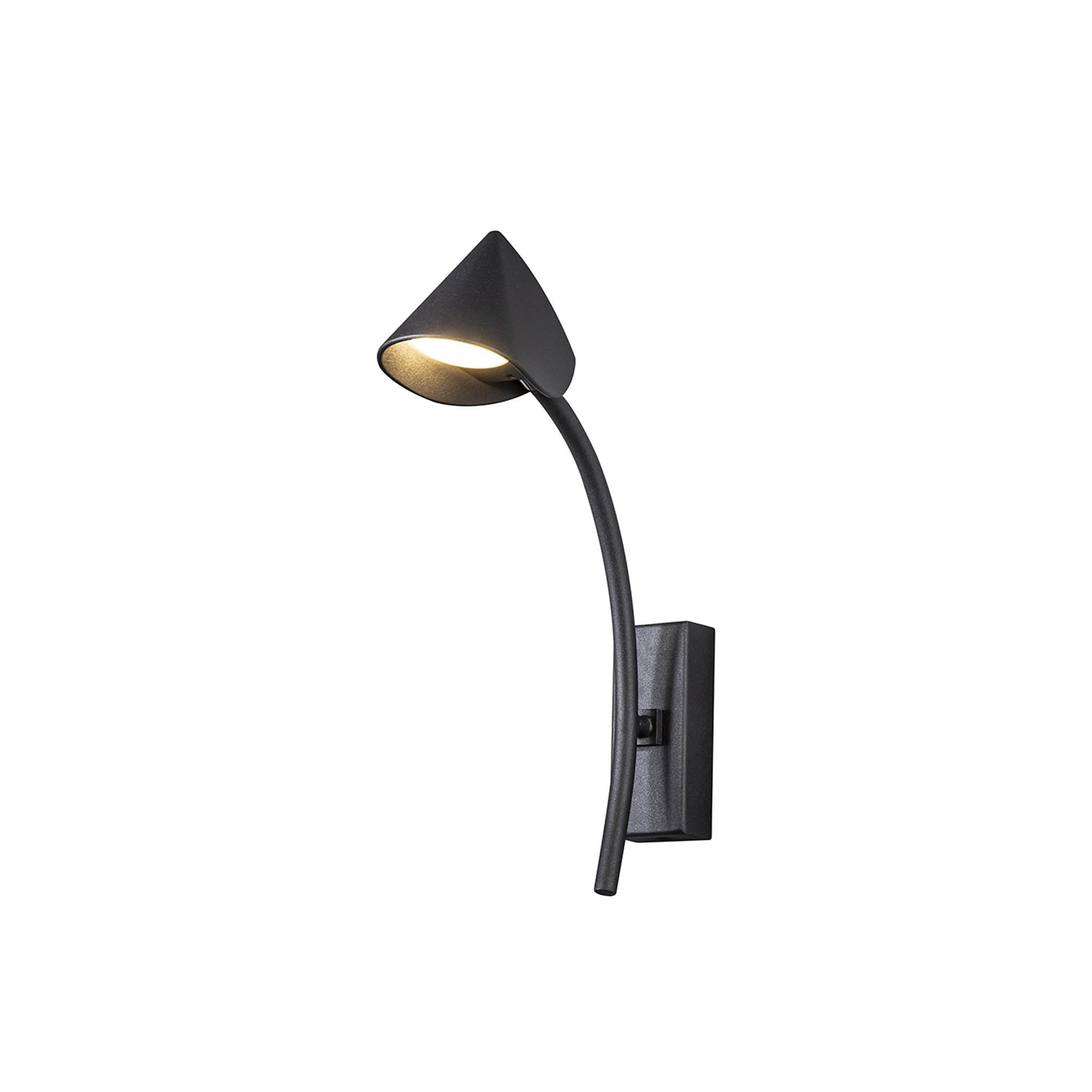 M7583 Capuccina 1 Light Wall Lamp 7W LED Black