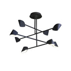 M7578 Capuccina 8 Light Fixed Pendant 61.5W LED Black