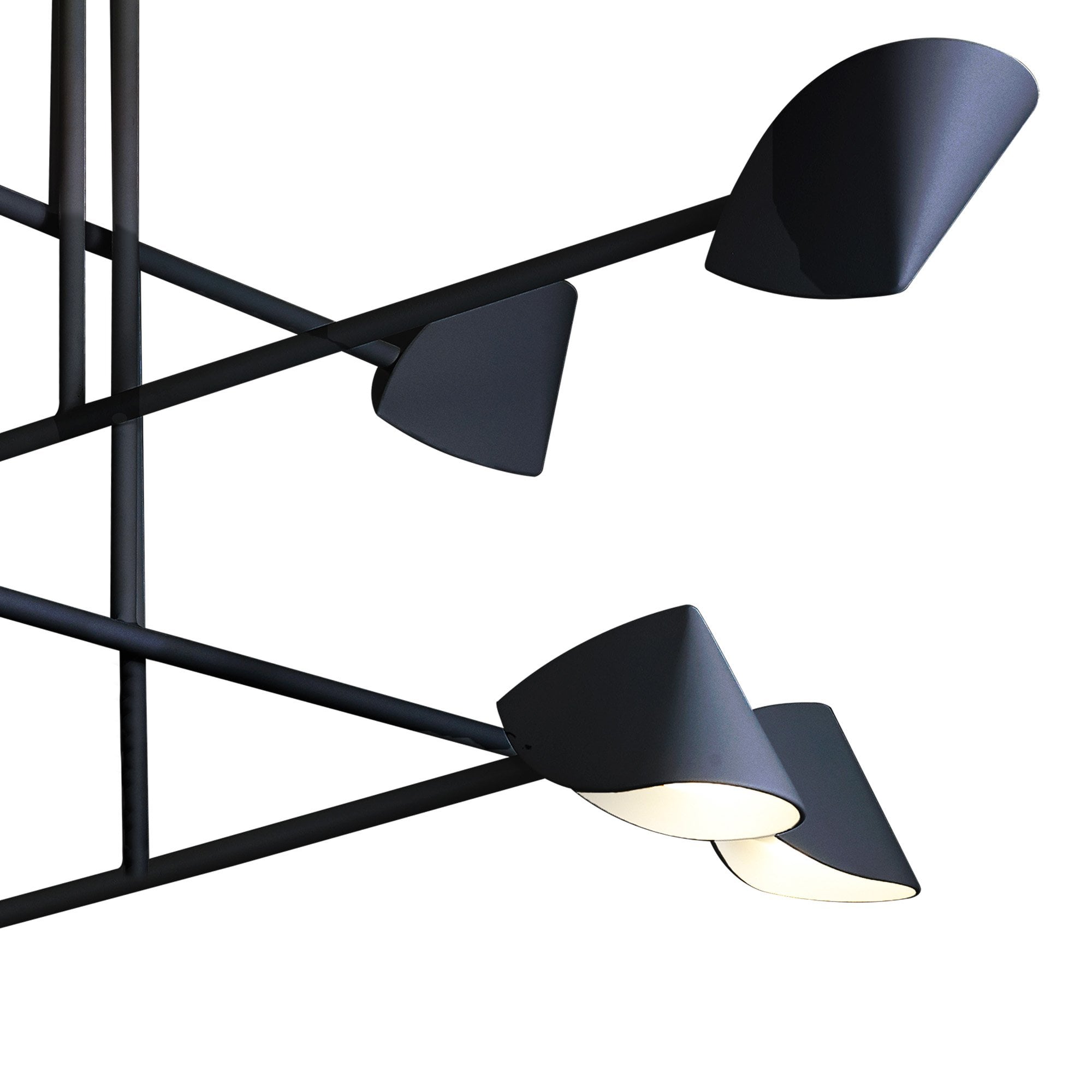 M7578 Capuccina 8 Light Fixed Pendant 61.5W LED Black