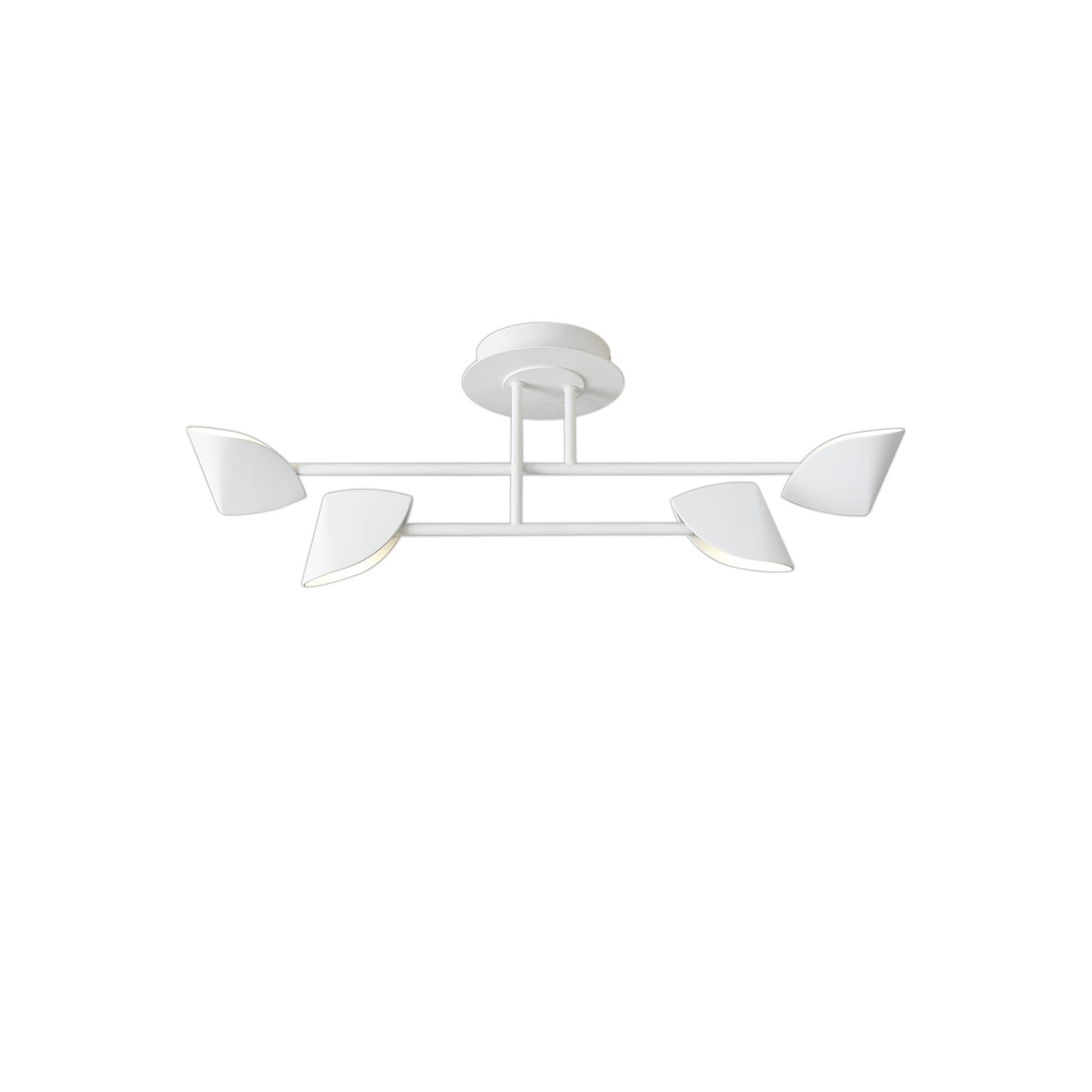 M7574 Capuccina Small 4 Light Semi Flush 30W LED White
