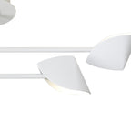 M7574 Capuccina Small 4 Light Semi Flush 30W LED White