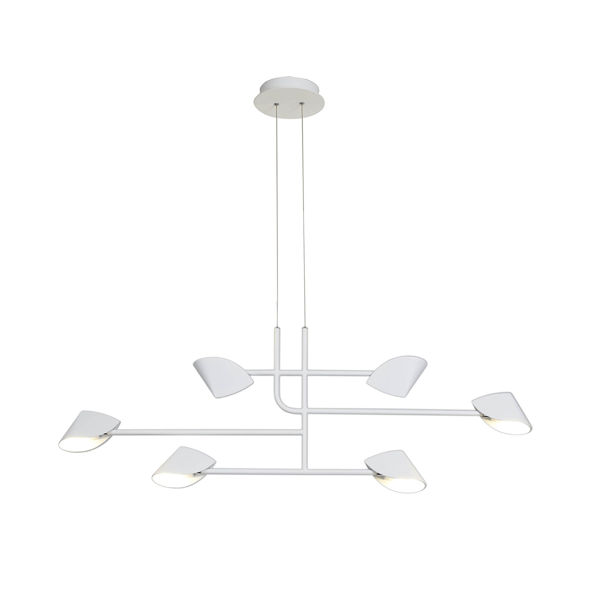 M7571 Capuccina 6 Light Linear Pendant 45W LED White