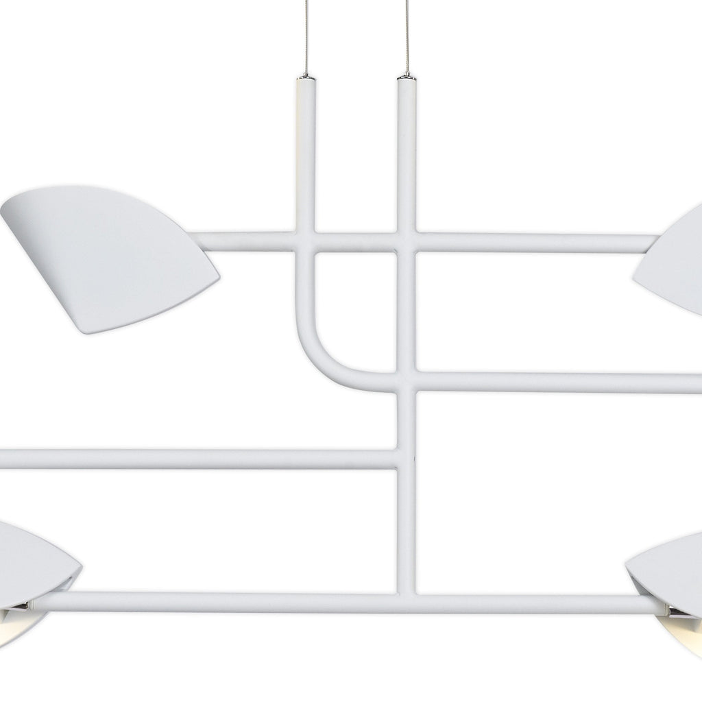 M7571 Capuccina 6 Light Linear Pendant 45W LED White