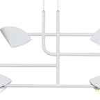 M7571 Capuccina 6 Light Linear Pendant 45W LED White