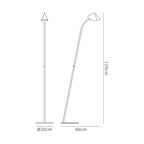 M7577 Capuccina 1 Light Floor Lamp 8.5W LED White