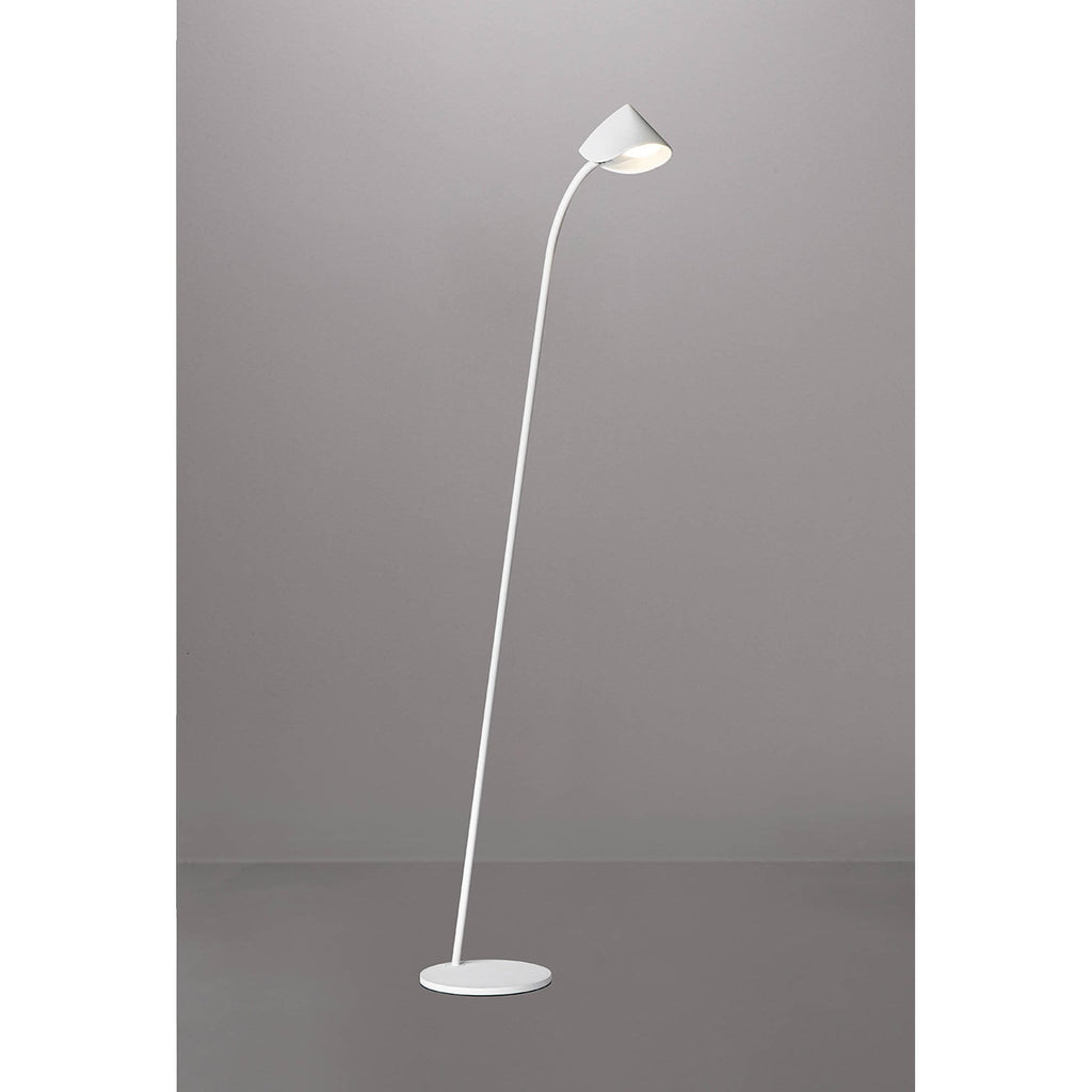 M7577 Capuccina 1 Light Floor Lamp 8.5W LED White