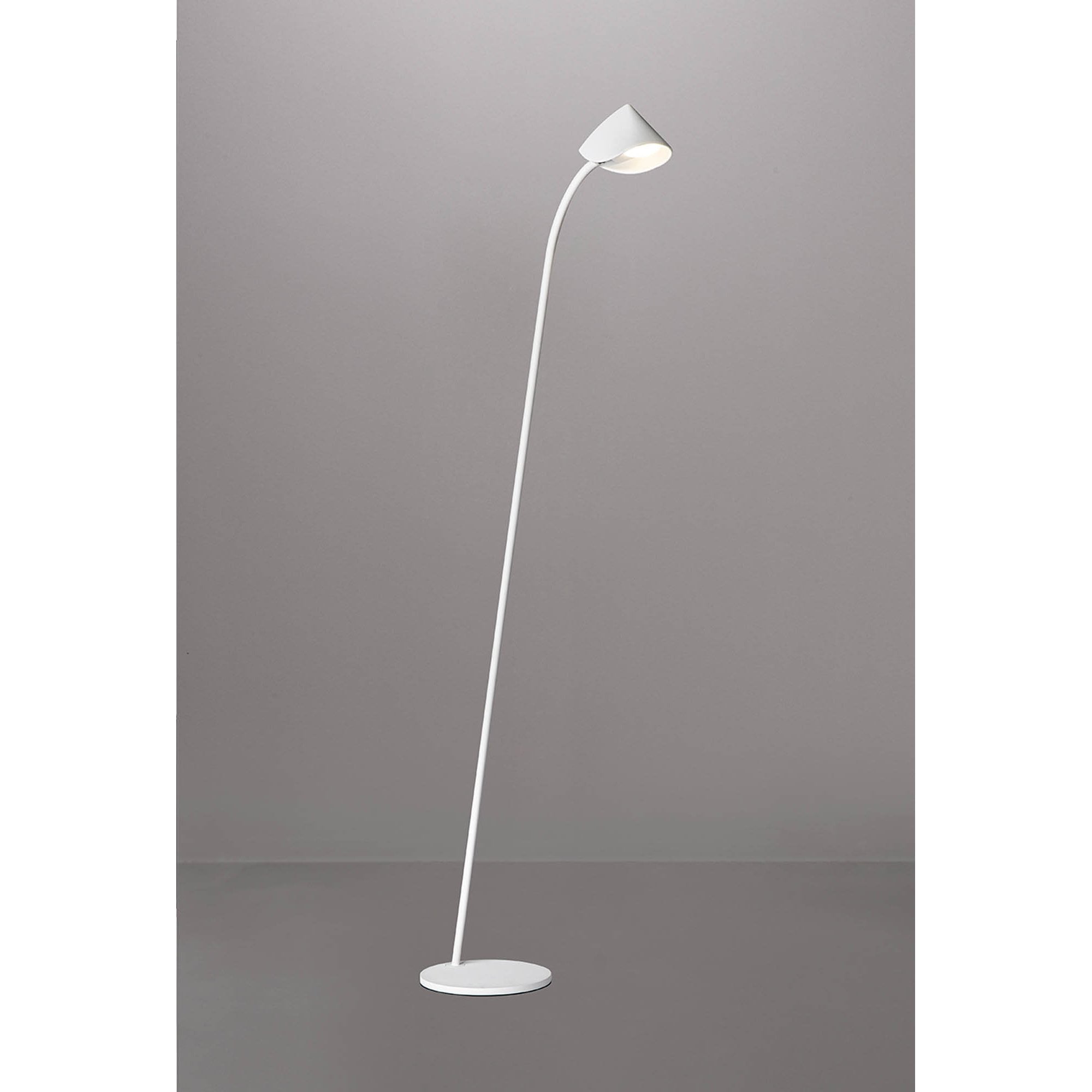 M7577 Capuccina 1 Light Floor Lamp 8.5W LED White