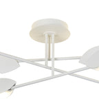 M7573 Capuccina Medium 6 Light Semi Flush 45W LED White