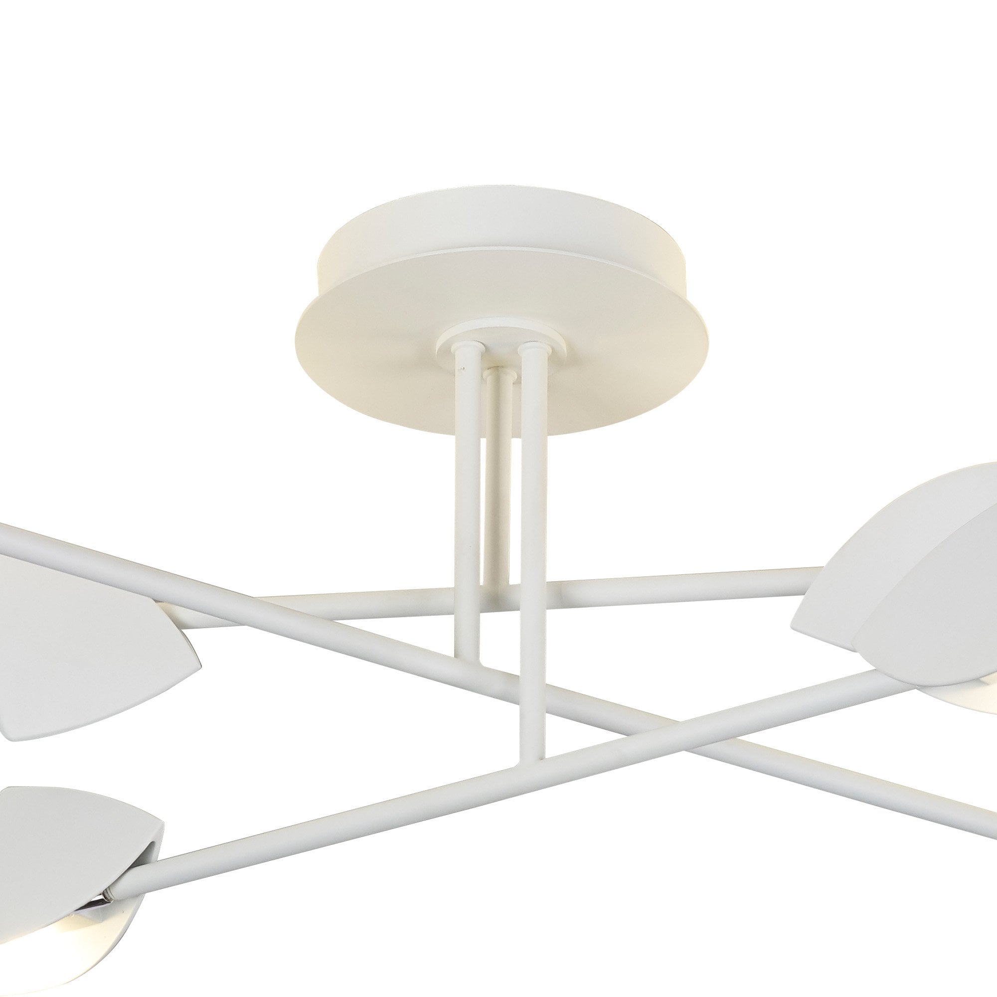 M7573 Capuccina Medium 6 Light Semi Flush 45W LED White
