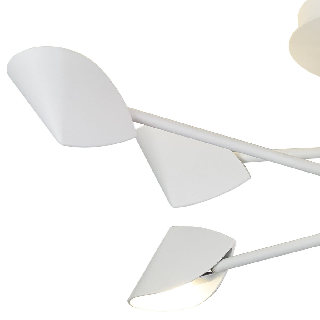 M7573 Capuccina Medium 6 Light Semi Flush 45W LED White
