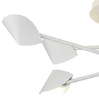 M7573 Capuccina Medium 6 Light Semi Flush 45W LED White
