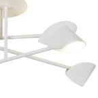 M7573 Capuccina Medium 6 Light Semi Flush 45W LED White