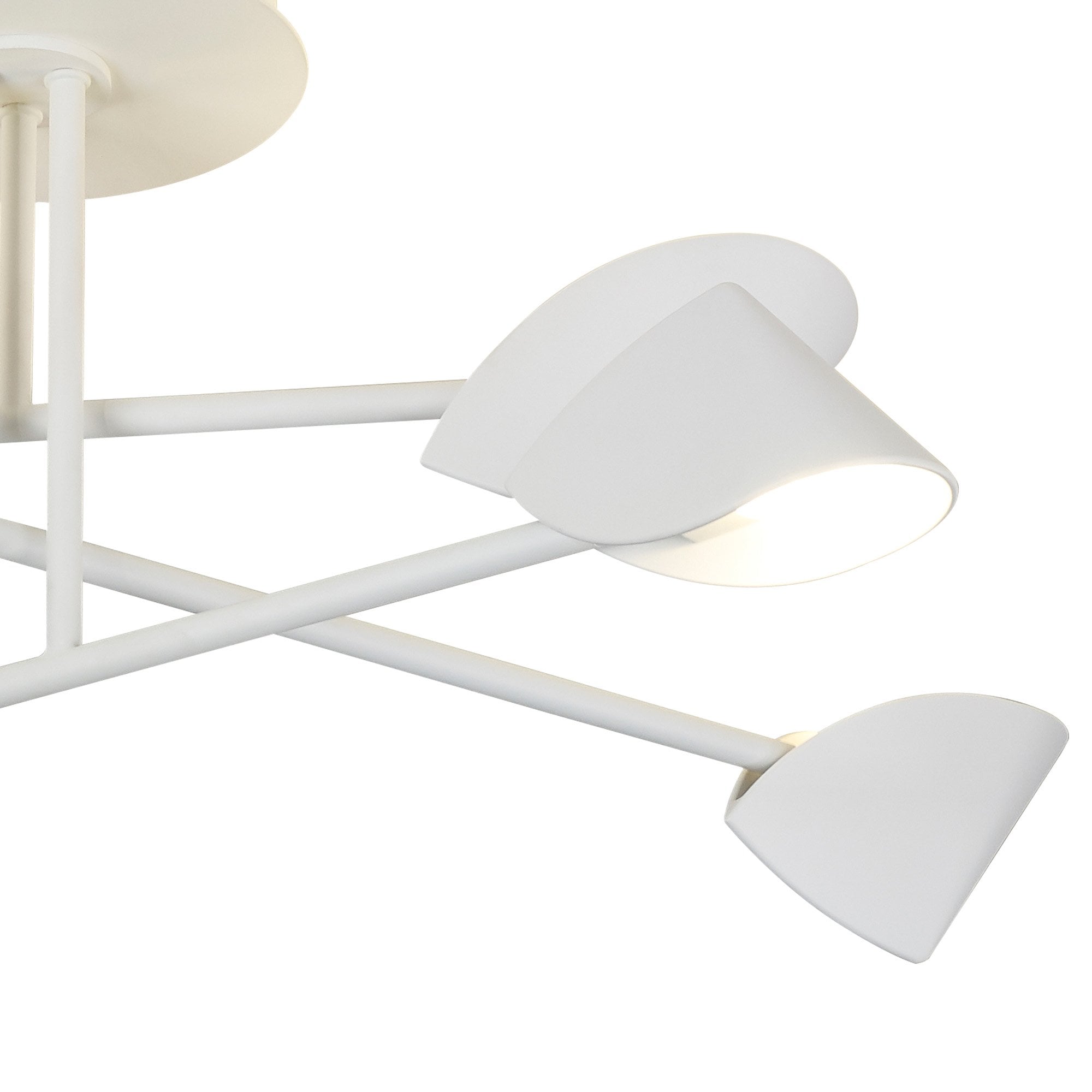 M7573 Capuccina Medium 6 Light Semi Flush 45W LED White
